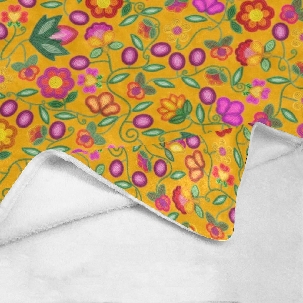Boreal Bounty Yellow Ultra-Soft Micro Fleece Blanket 50"x60"