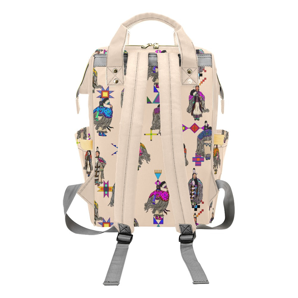 Women's Tradish Dancers  Muslin Multi-Function Diaper Backpack/Diaper Bag
