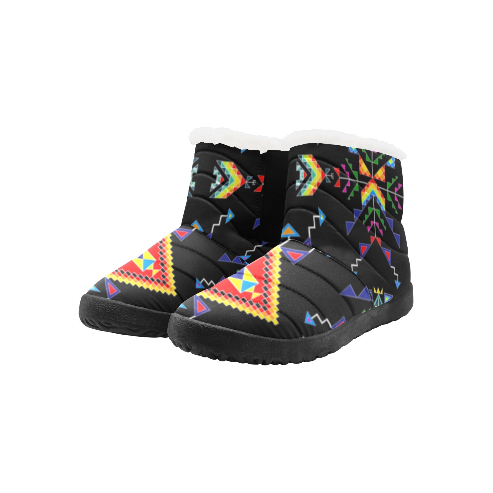 Buffalo Jump Black Women's Cotton-Padded Shoes