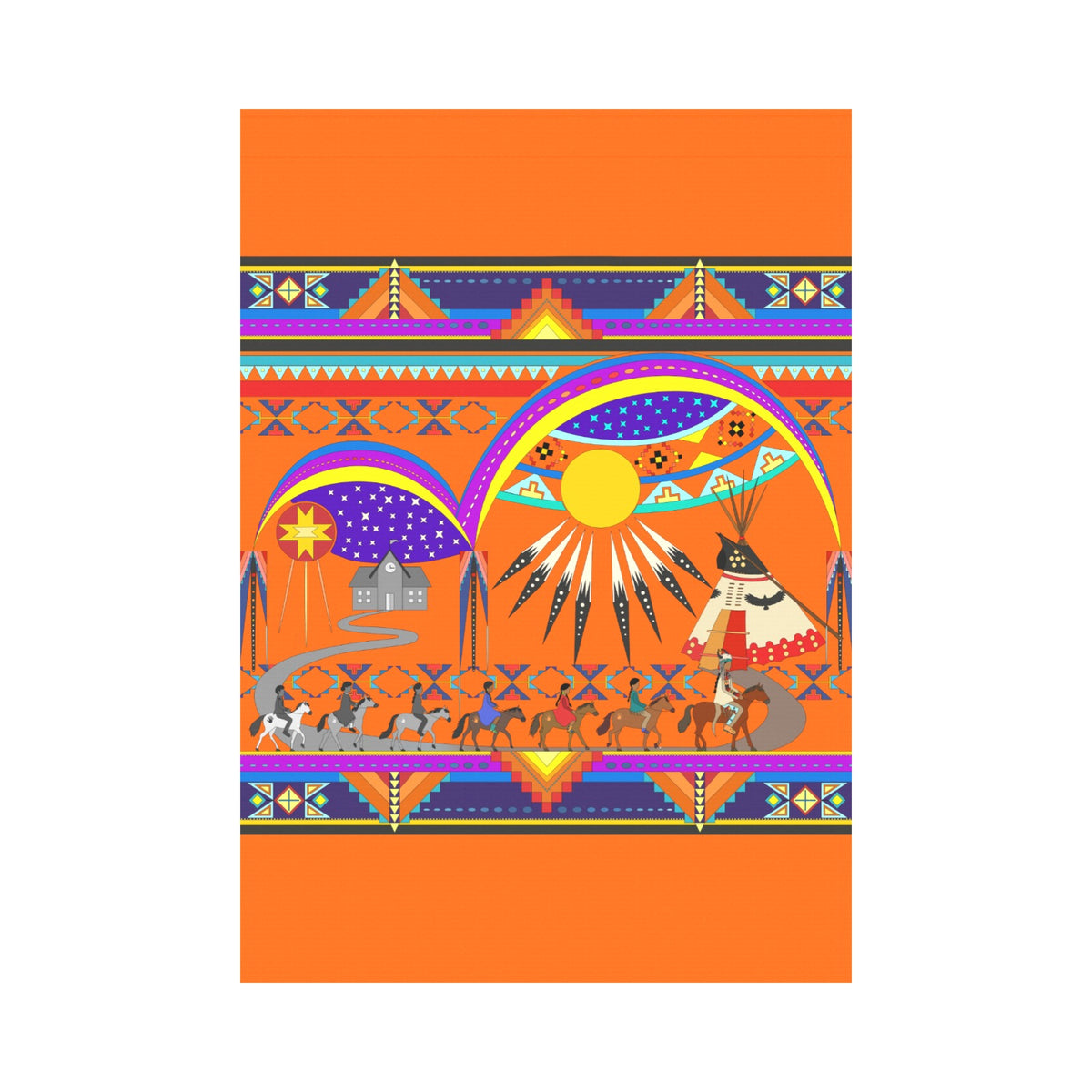 Seven Generations Medicine Garden Flag 28''x40'' (Two Sides Printing)