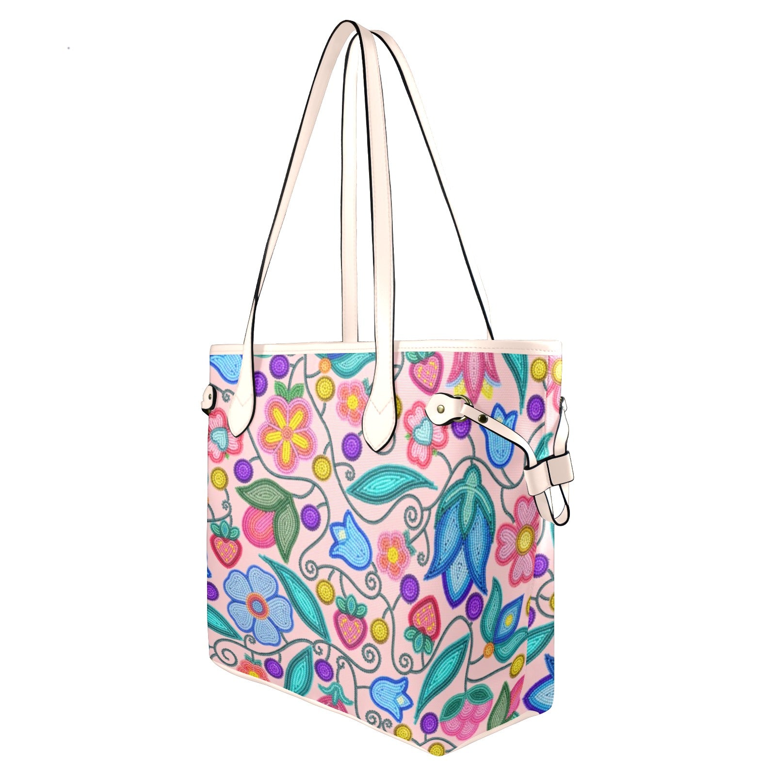 Sweet Offering Pink Clover Canvas Tote Bag