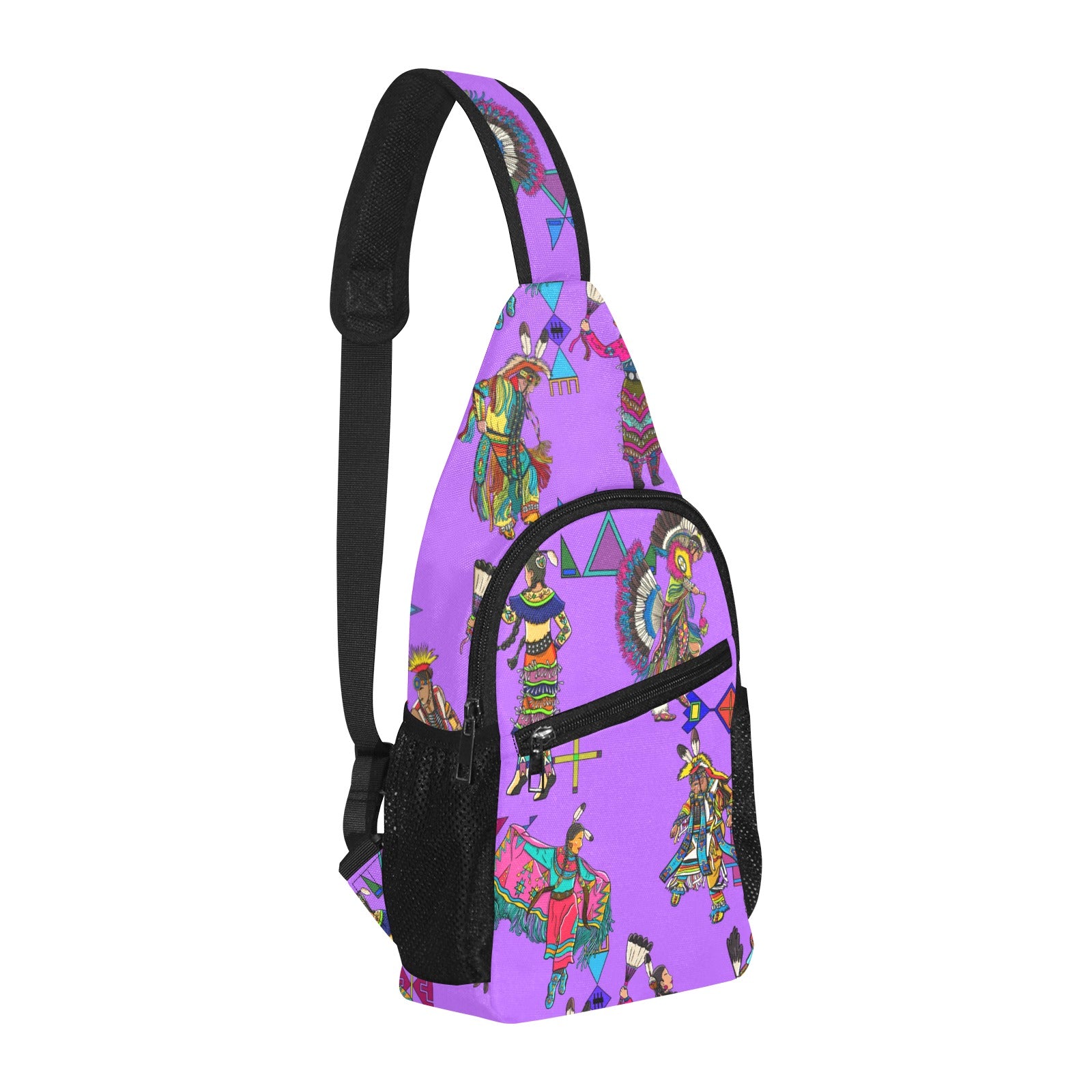 Grand Entry Dancers Purple Chest Bag