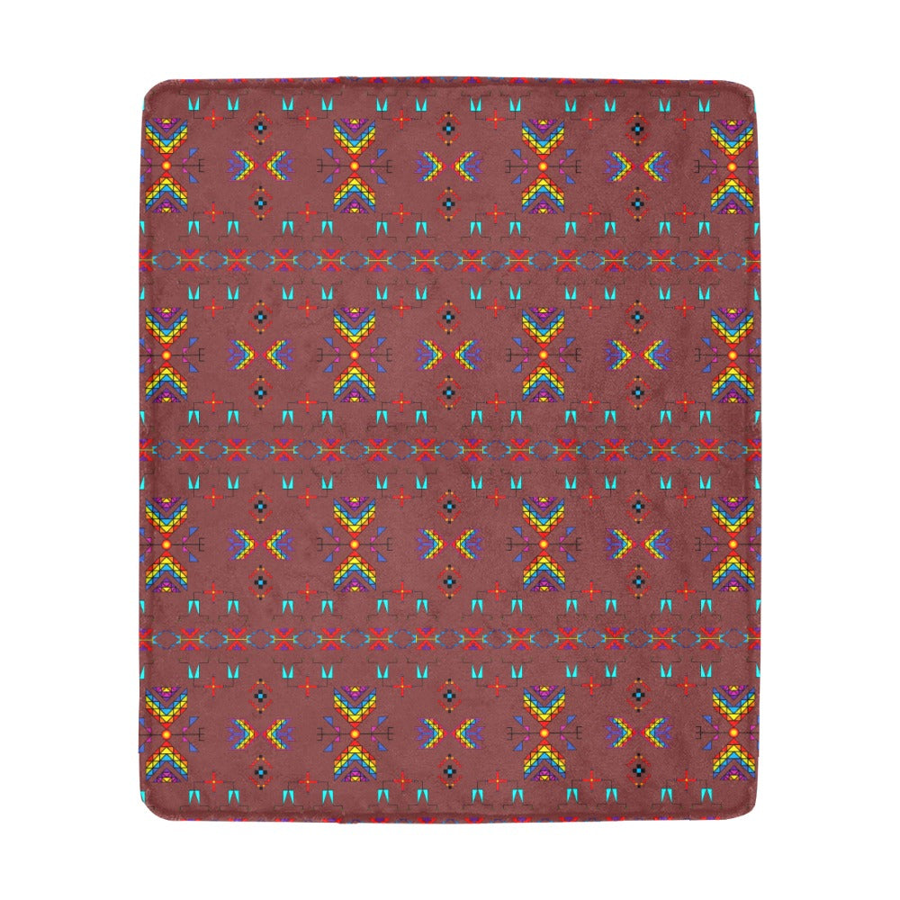 Rainy Chief Rainbow Earth Clay Ultra-Soft Micro Fleece Blanket 50"x60"