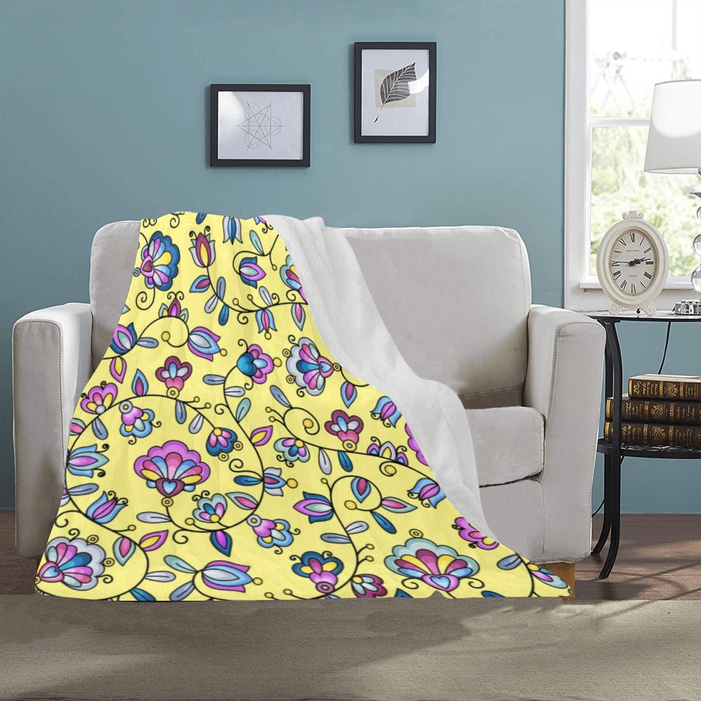 Autumn Bundle Blessing Yellow Ultra-Soft Micro Fleece Blanket 40"x50"