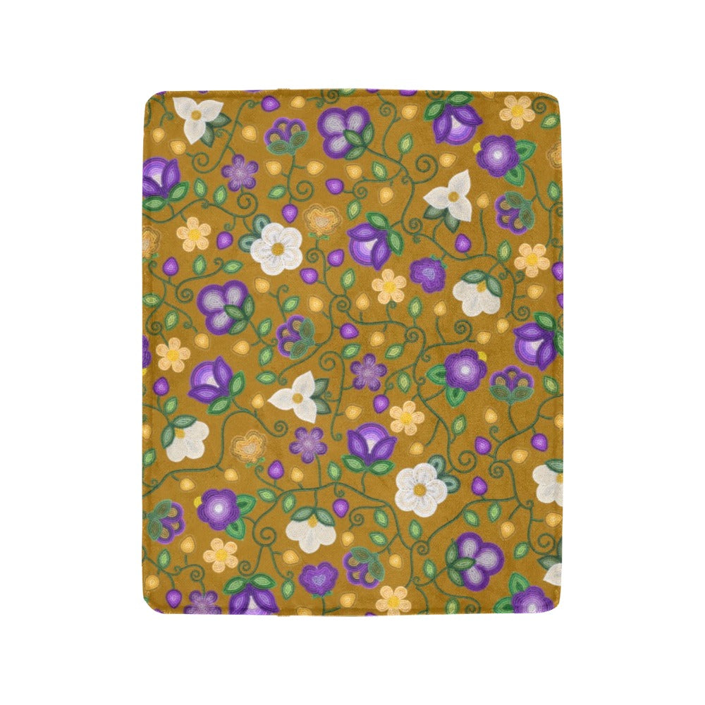 Midnight Moss Bloom Toffee Ultra-Soft Micro Fleece Blanket 40"x50"