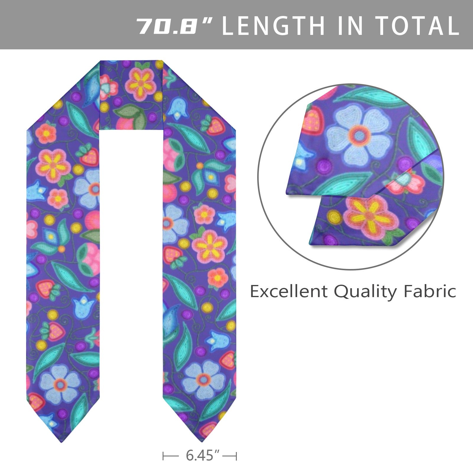 Sweet Offering Indigo Graduation Stole