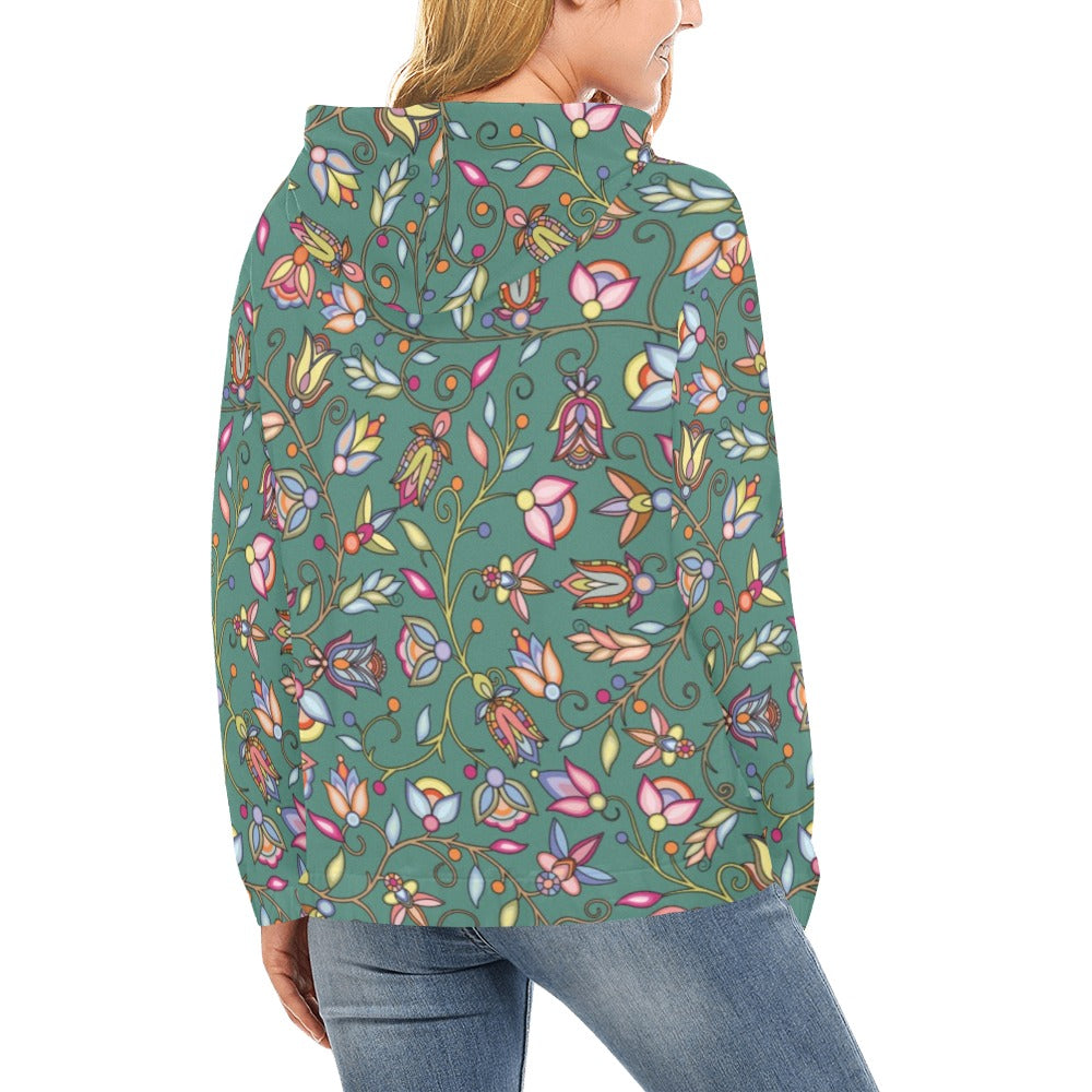Buffalo Bloom Pond Reflection Hoodie for Women (USA Size)