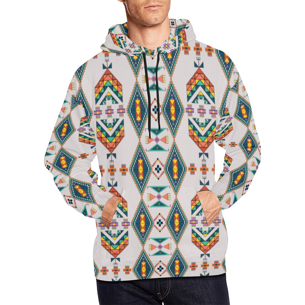 Travois Tipi Grey Hoodie for Men (USA Size)