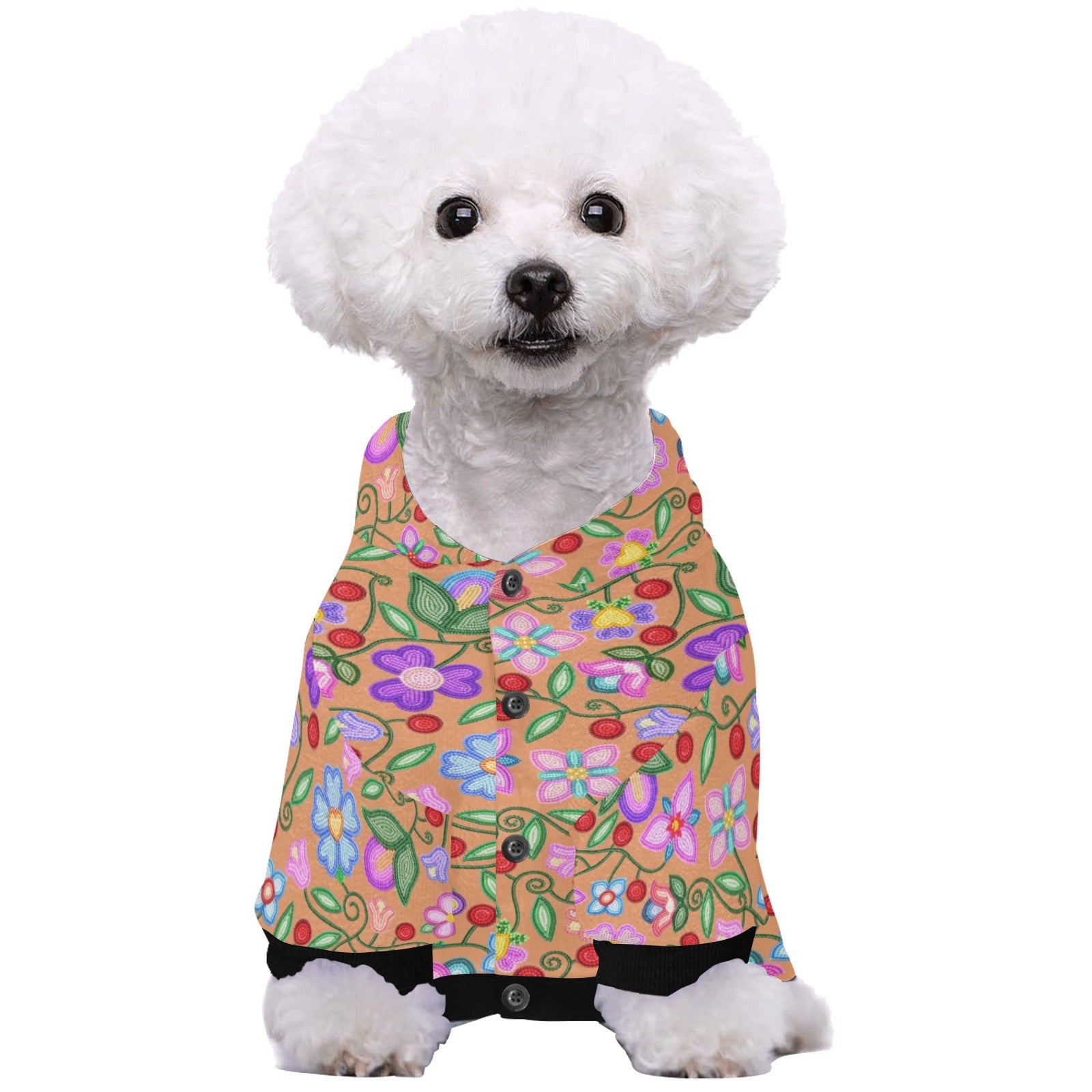 Petal Harmony Terracotta Pet Dog Hoodie