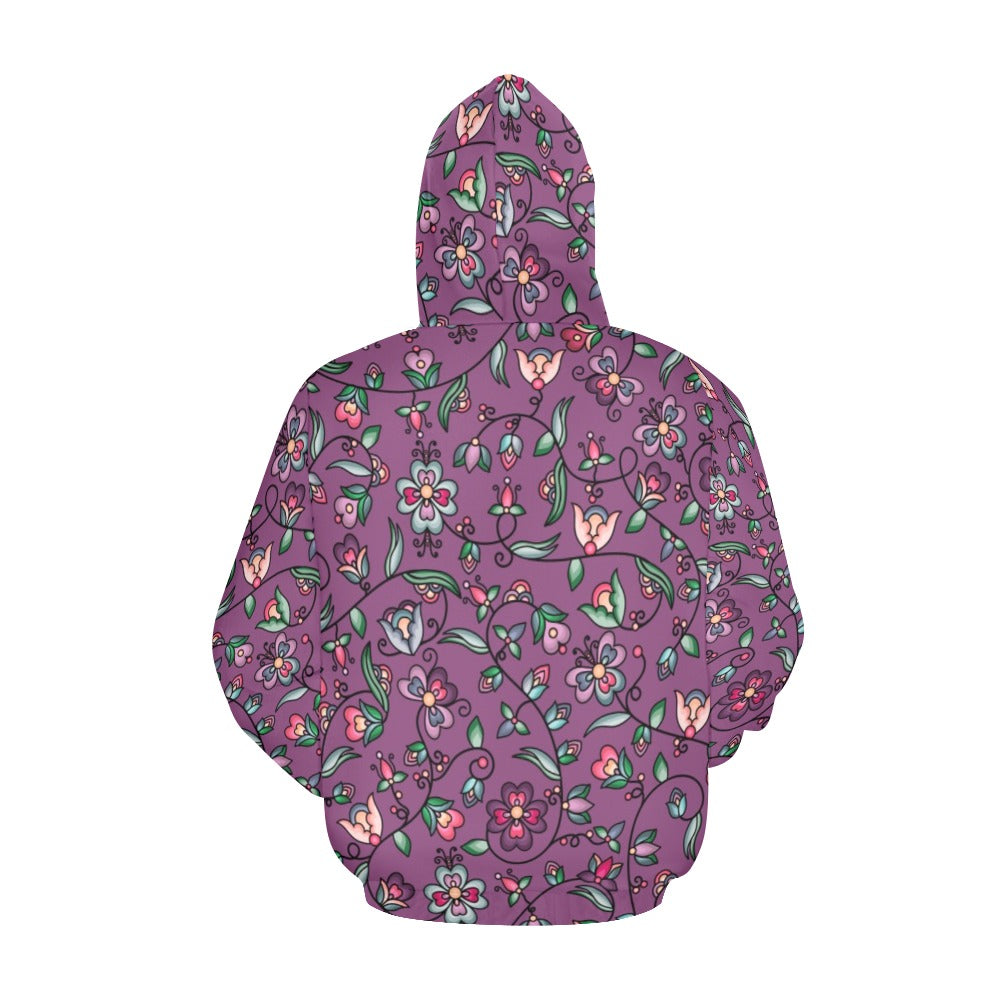Amber Evening Garland Purple Hoodie for Men (USA Size)