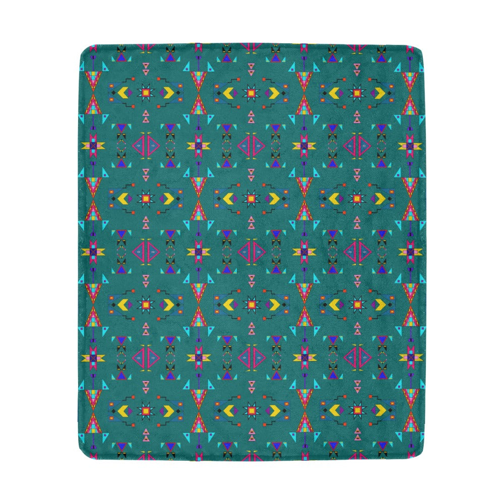 Enemy Territory Teal Ultra-Soft Micro Fleece Blanket 50"x60"