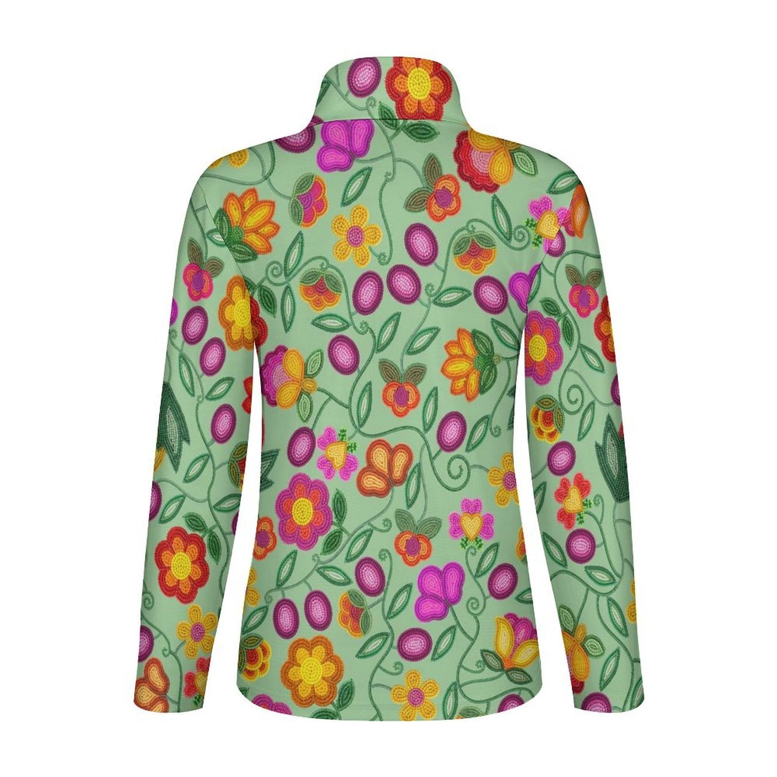 Boreal Bounty Green Long Sleeve Yoga Shirt