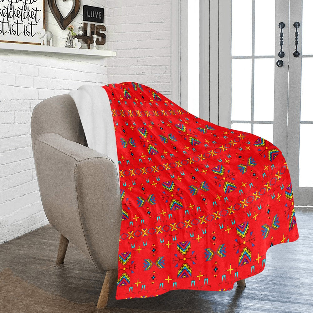 Rainy Chief Rainbow Red Ultra-Soft Micro Fleece Blanket 50"x60"