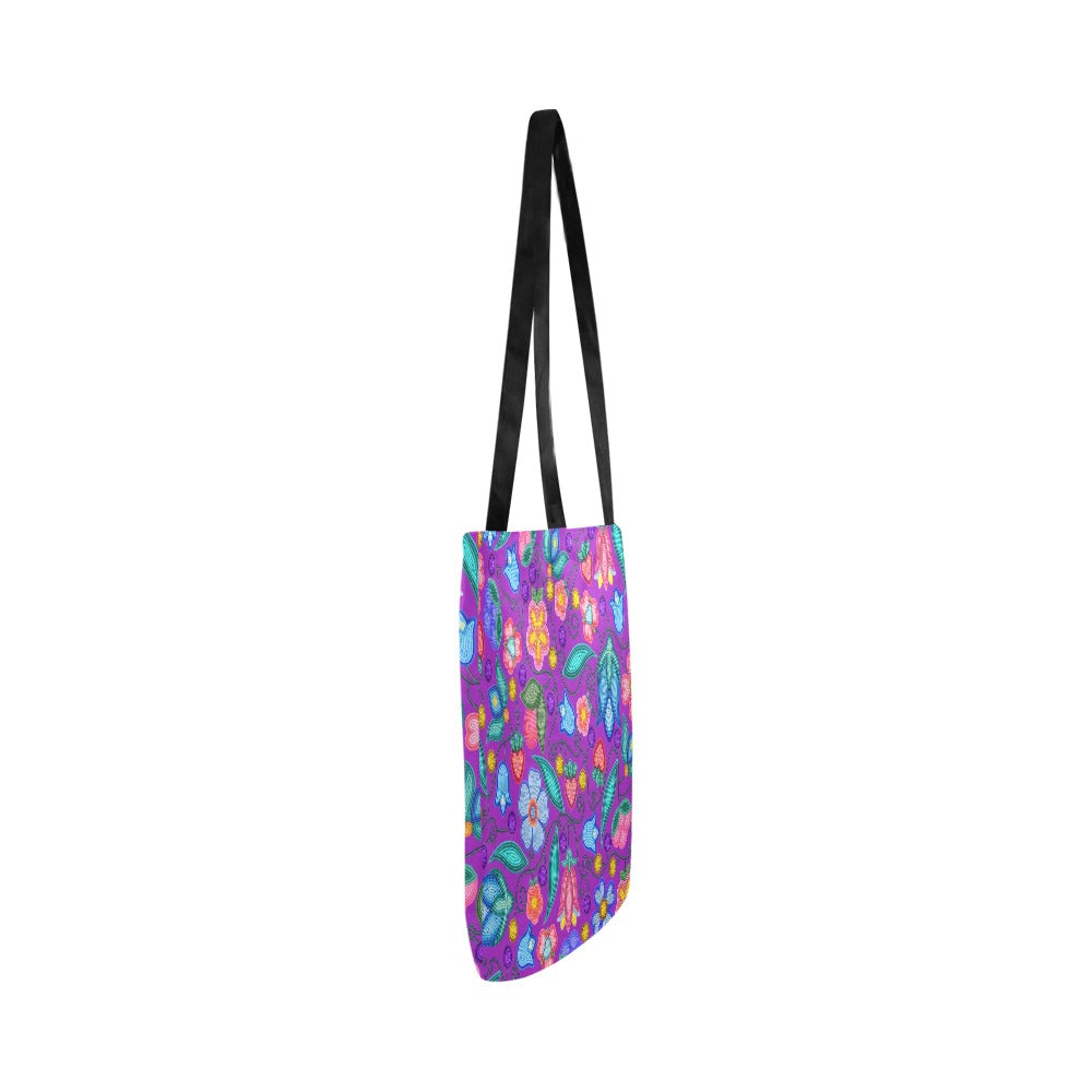 Sweet Offering Purple Reusable Shopping Bag (Two sides)