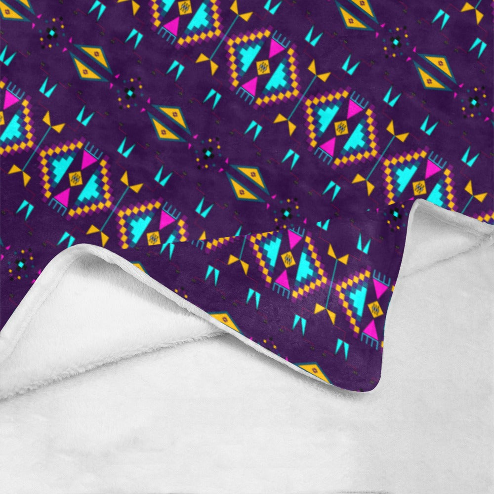 Rite of Passage Dark Purple Ultra-Soft Micro Fleece Blanket 40"x50"