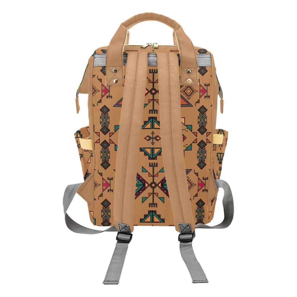 Arrow Dawn Brown Multi-Function Diaper Backpack/Diaper Bag