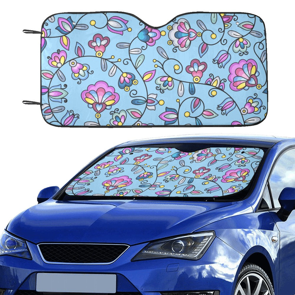 Autumn Bundle Blessing Blue Car Sun Shade 55"x30"