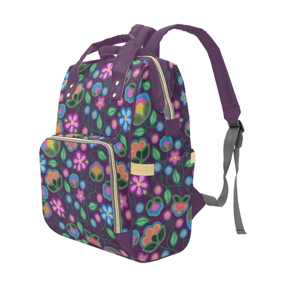 Turquoise Sunbeam Violet Multi-Function Diaper Backpack/Diaper Bag