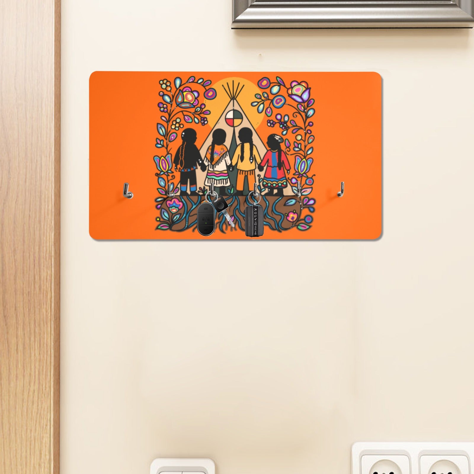 Rooted in Culture Wall Mounted Decor Key Holder