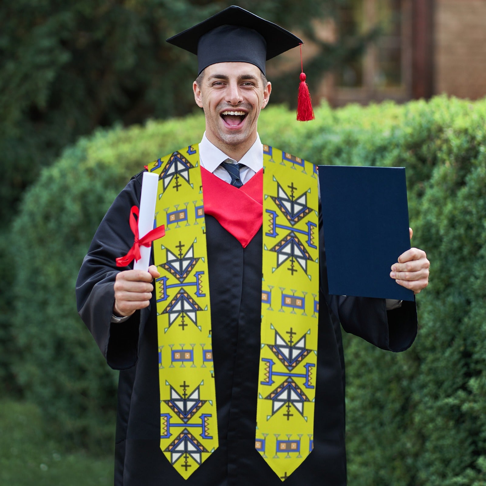 Eagle Strike Lime Graduation Stole