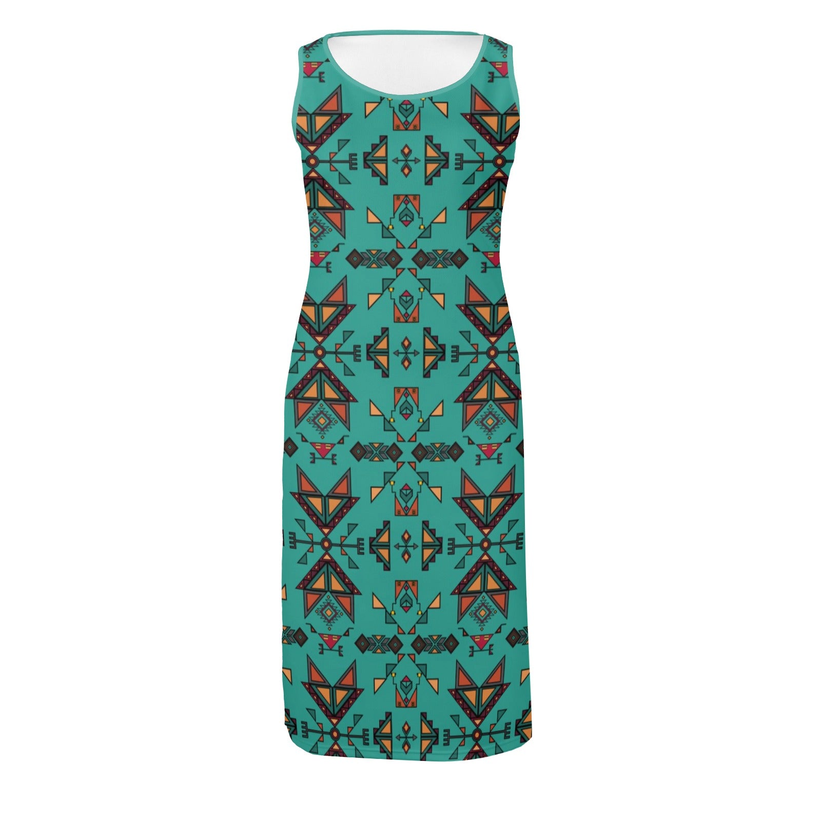 Arrow dawn Turquoise Phaedra Sleeveless Open Fork Long Dress