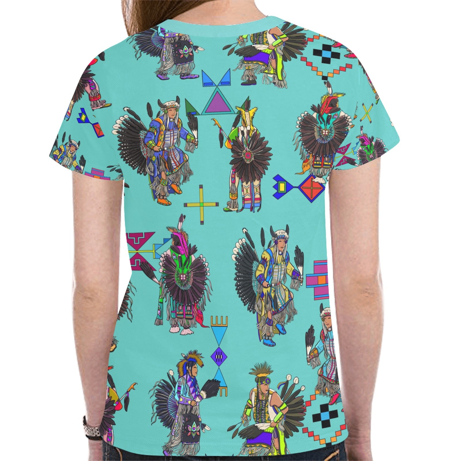 Men's Tradish Dancers Eggshell Blue T-shirt for Women