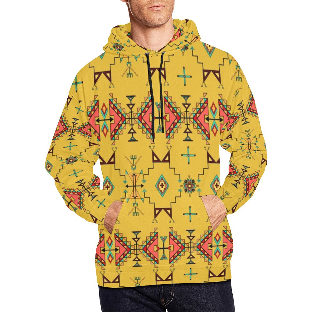 Thunder Flight Yellow Hoodie for Men (USA Size)