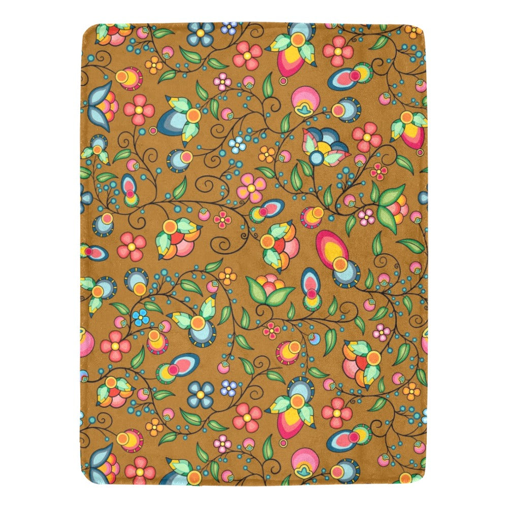 Floral Bounty Fall Leaves Ultra-Soft Micro Fleece Blanket 60"x80"