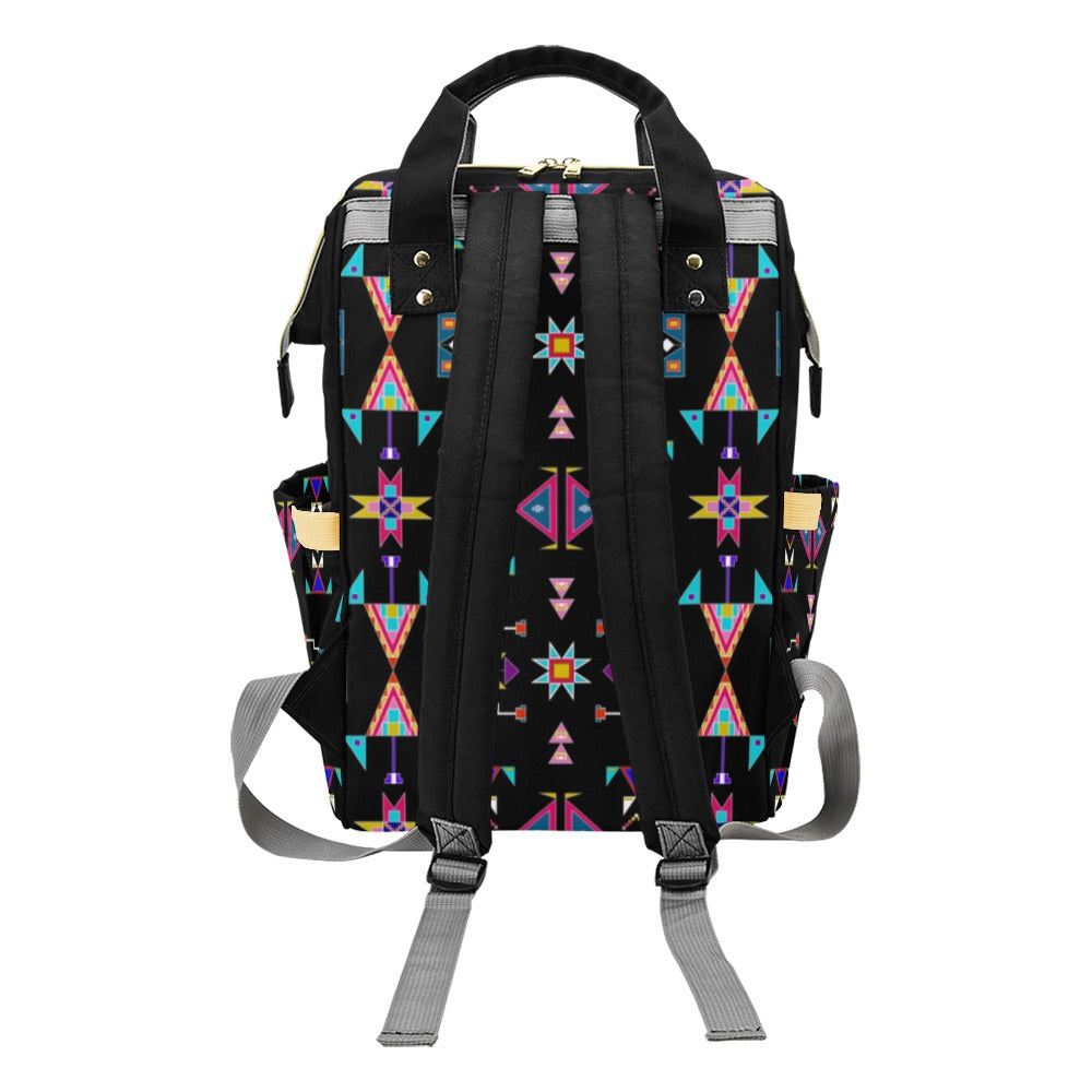 Enemy Territory Black Multi-Function Diaper Backpack/Diaper Bag