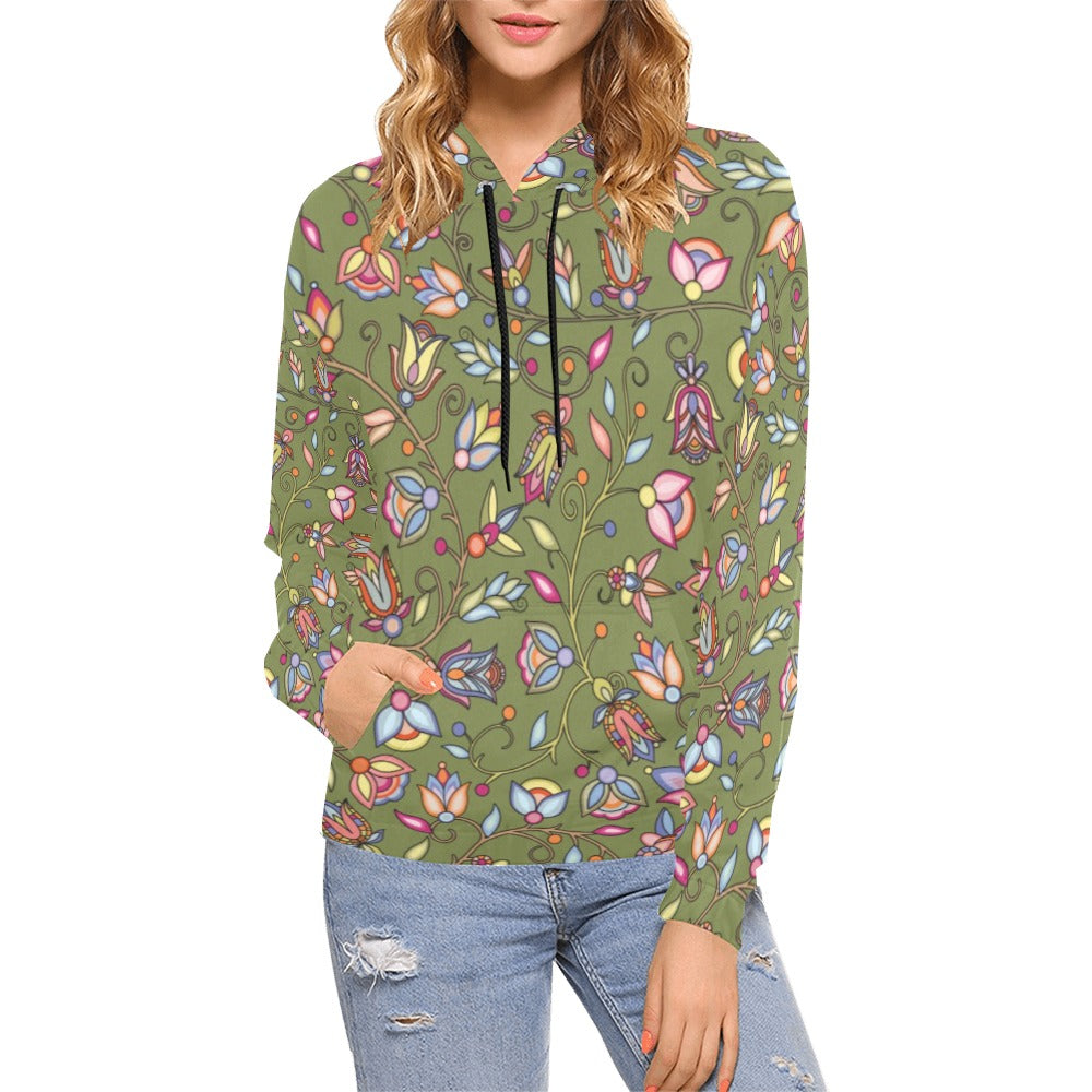 Buffalo Bloom Sage Hoodie for Women (USA Size)