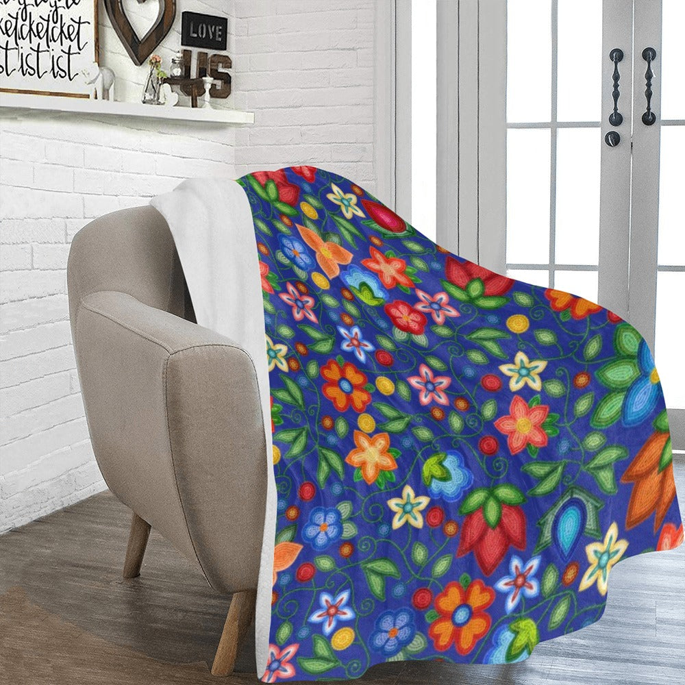 Morning Harmony Sapphire Ultra-Soft Micro Fleece Blanket 60"x80"