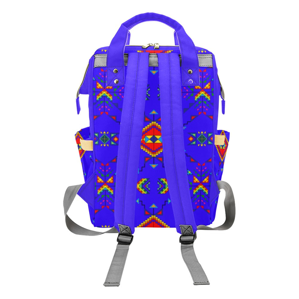 Buffalo Jump Blue Multi-Function Diaper Backpack/Diaper Bag