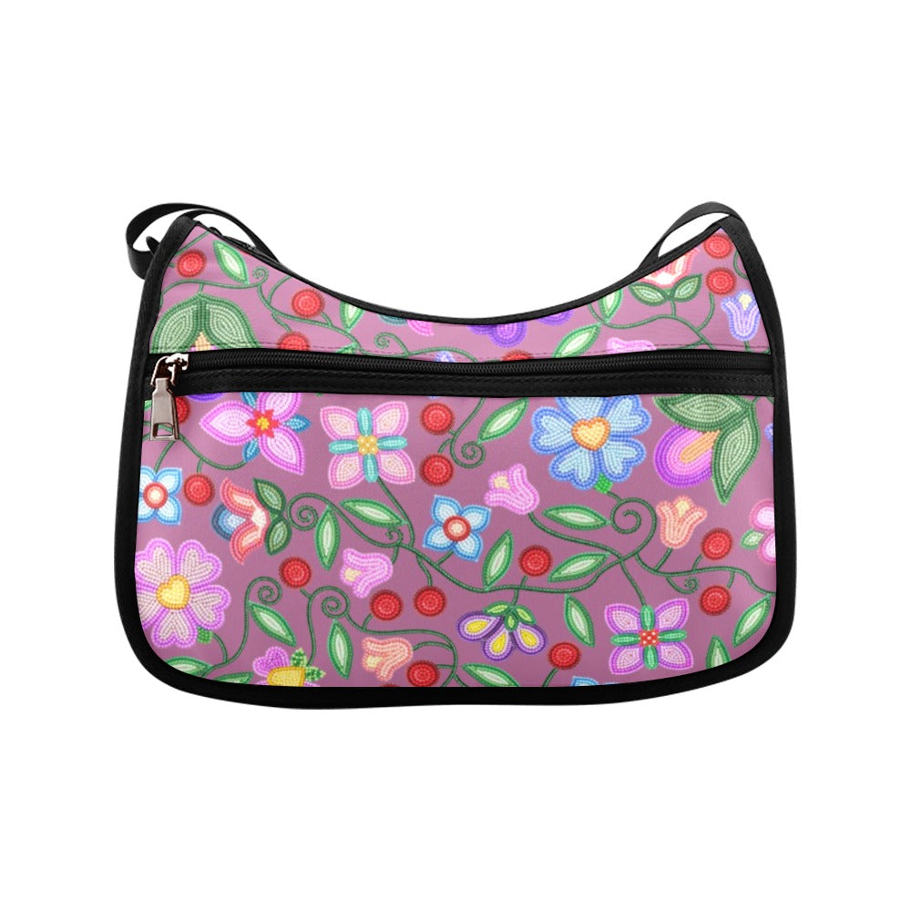 Petal Harmony Dusty Rose Crossbody Bag