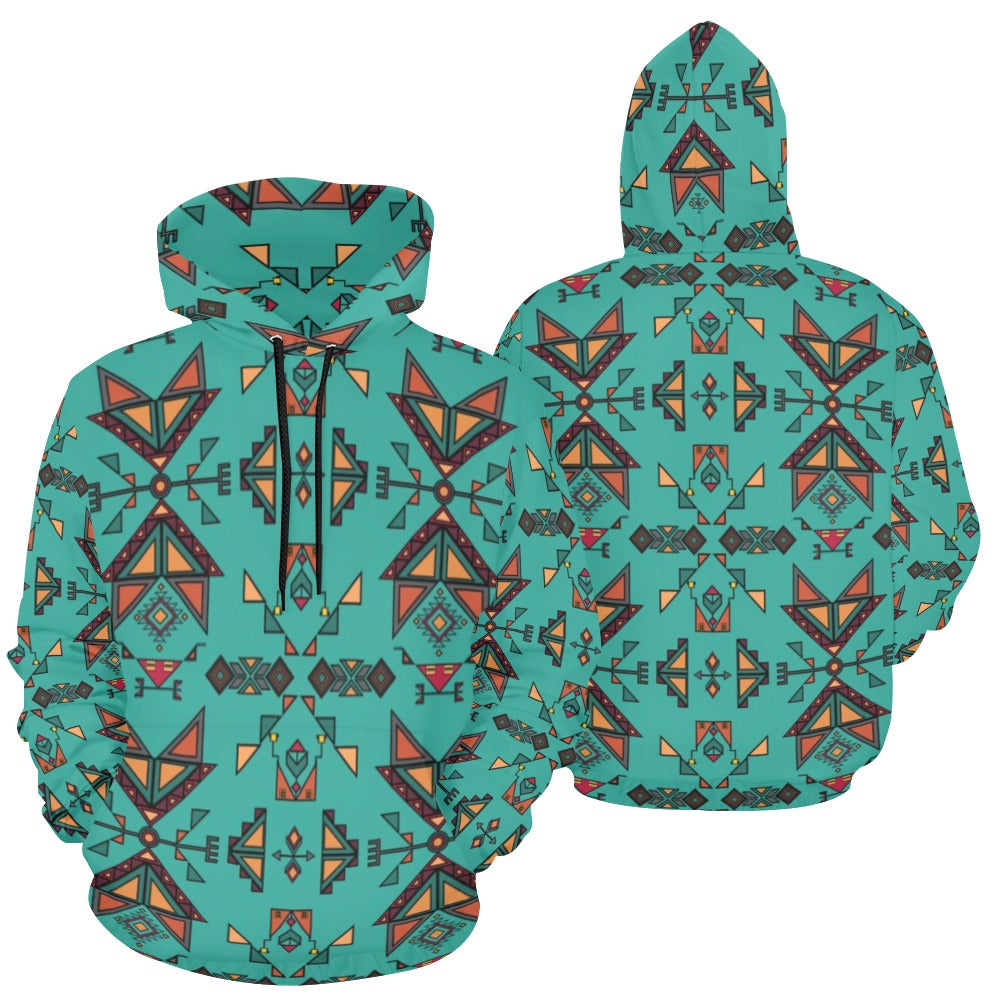 Arrow Dawn Turquoise Hoodie for Women (USA Size)