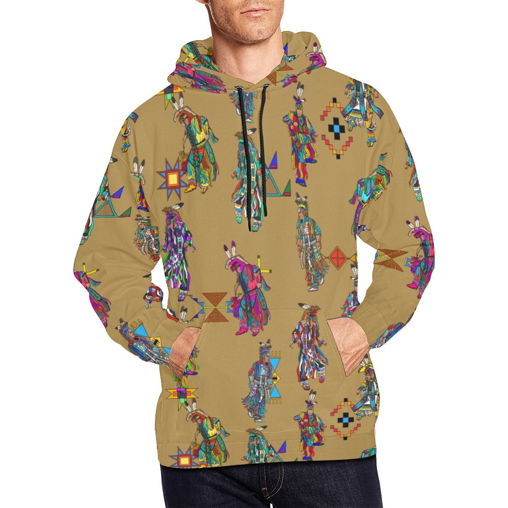 Men's Grass Dancers Earth Hoodie for Men (USA Size)