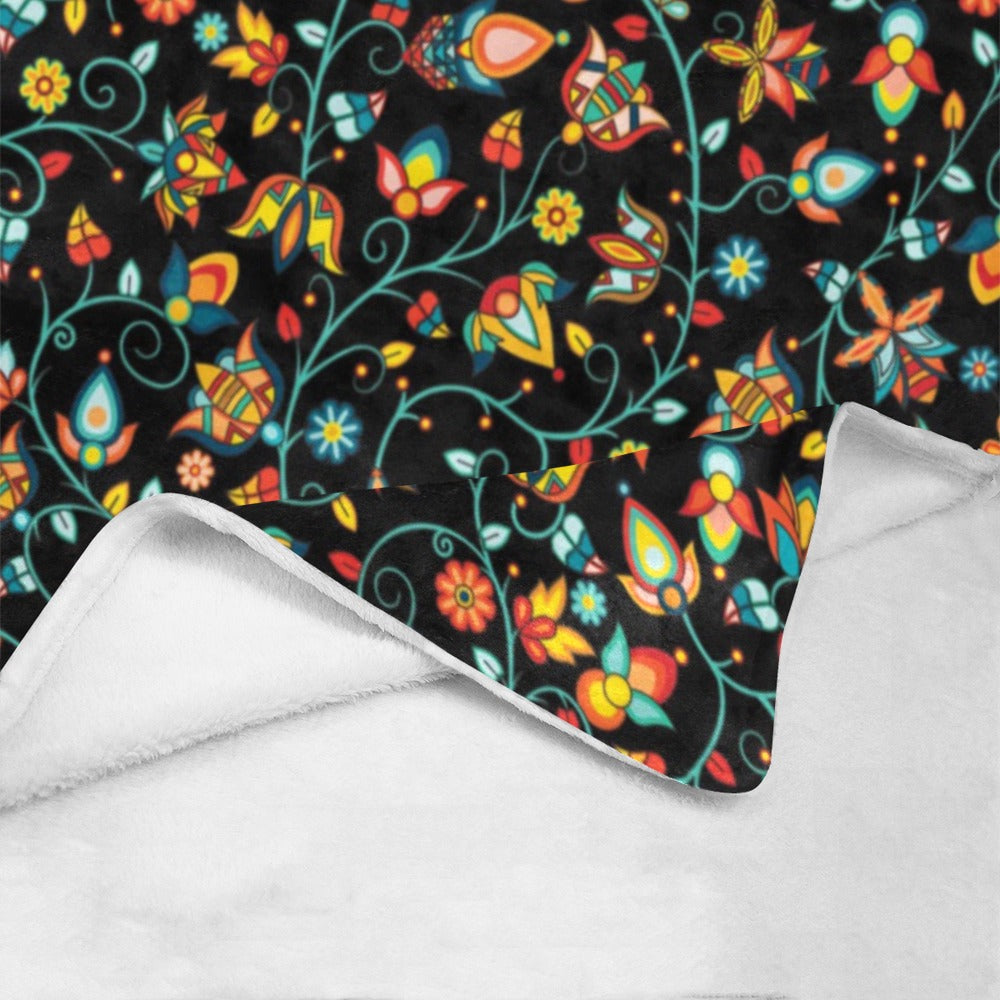 Thorny Path Black Ultra-Soft Micro Fleece Blanket 40"x50"