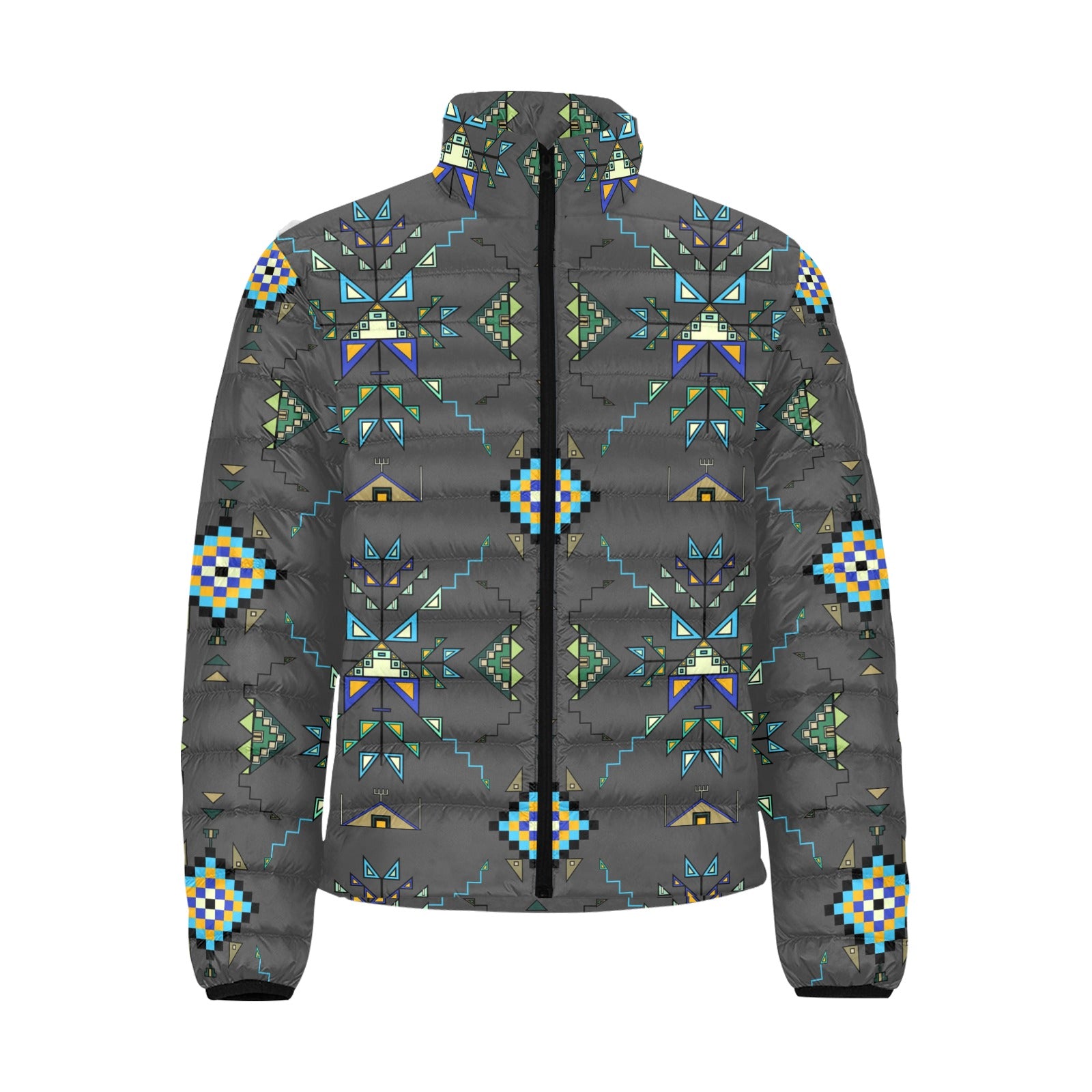 Bear Shield Dark Gray Men's Padded Jacket