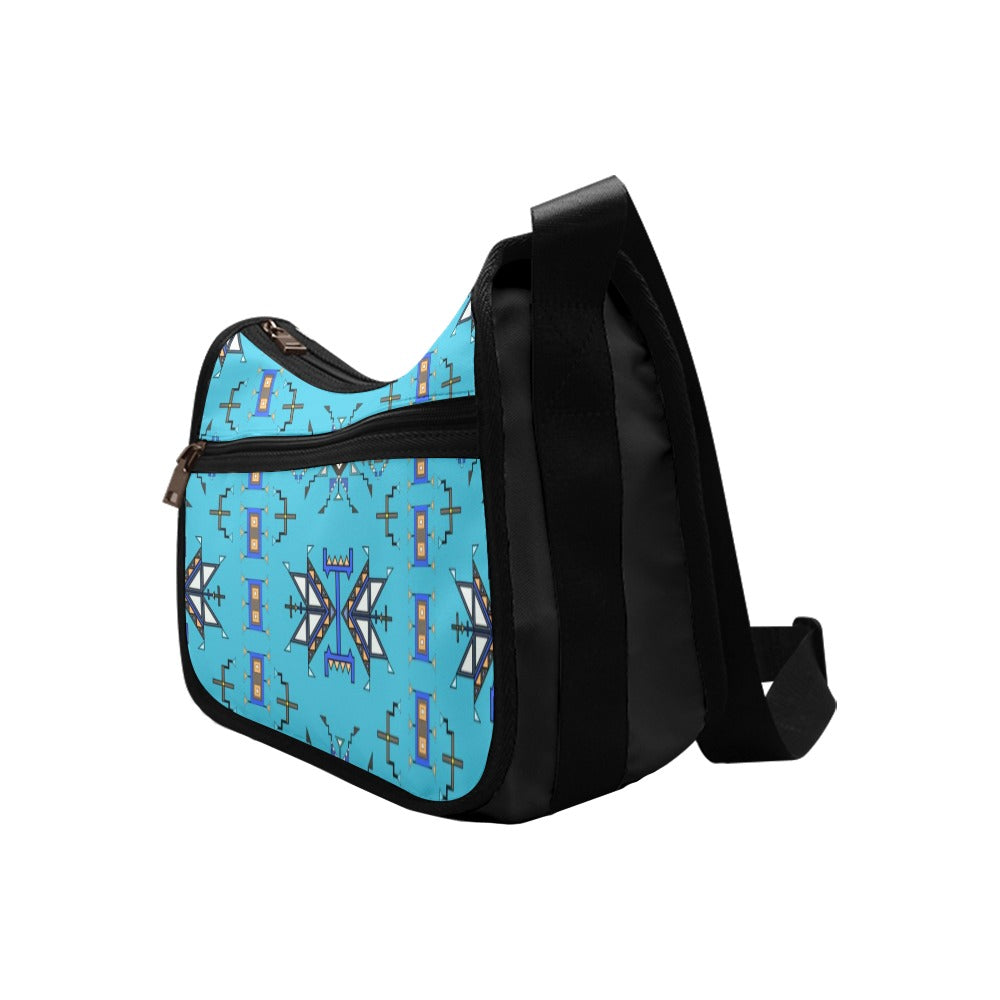 Eagle Strike Fabric Blue Crossbody Bag