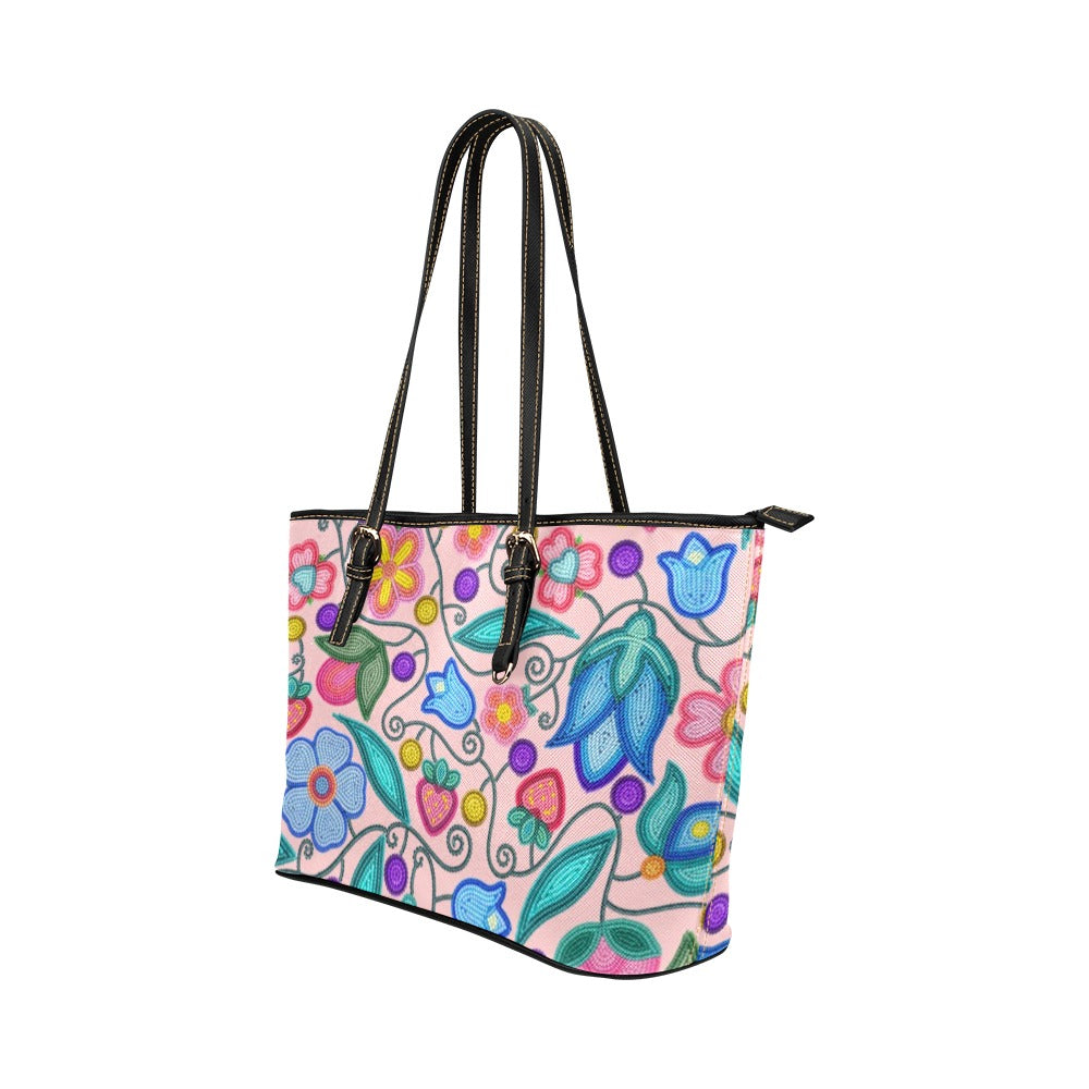 Sweet Offering Pink Leather Tote Bag/Large