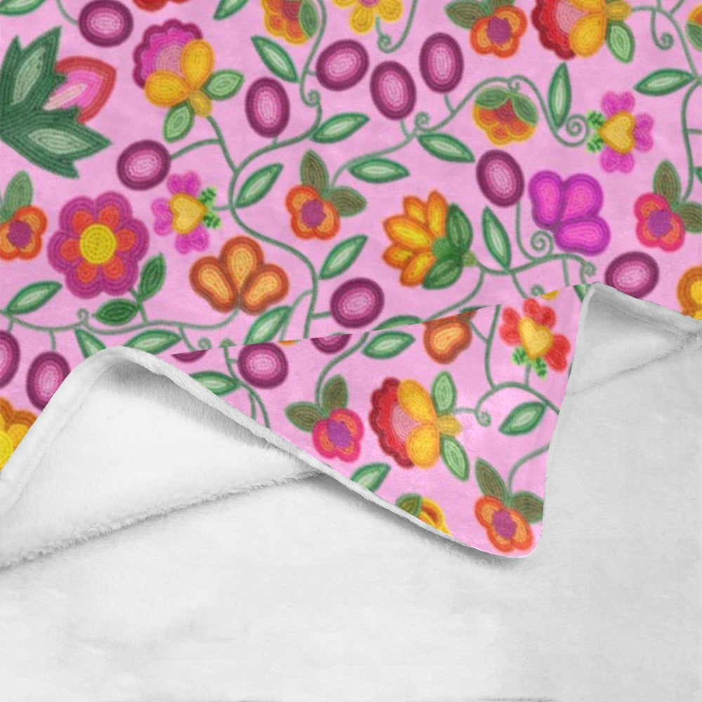 Boreal Bounty Pink Ultra-Soft Micro Fleece Blanket 40"x50"