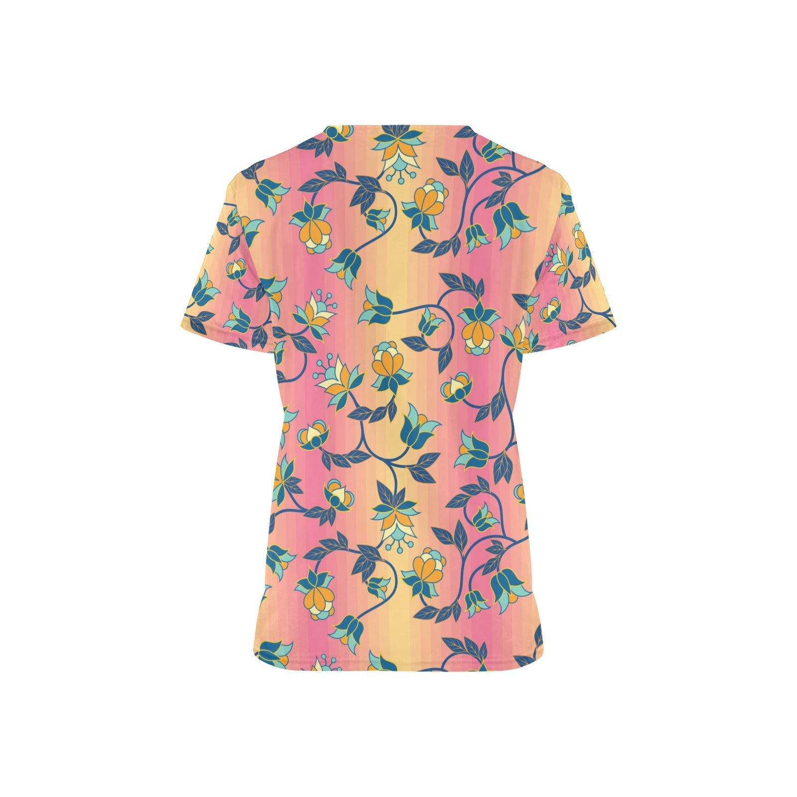 Orange Days Scrub Top