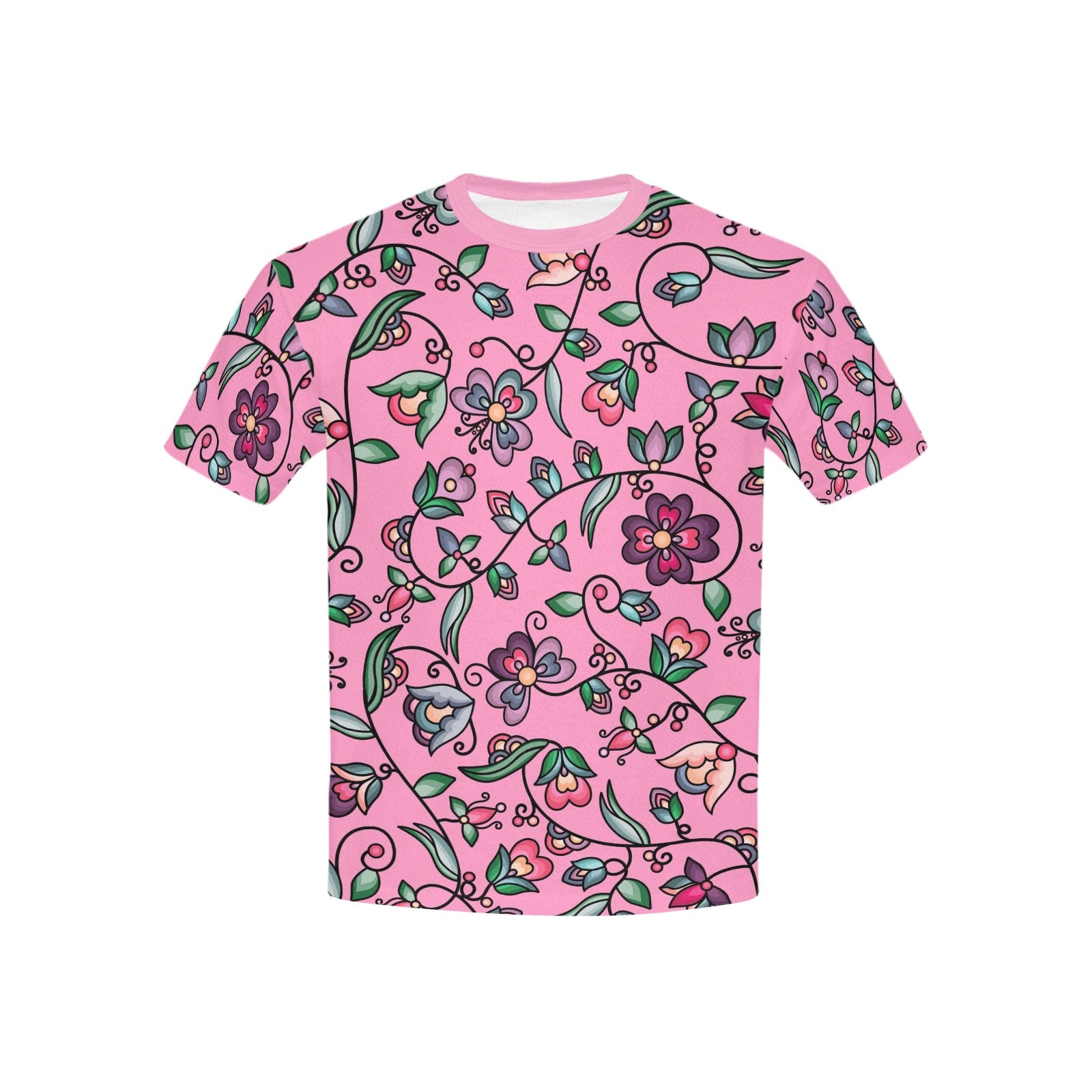 Amber Evening Garland Pink Kids' T-shirt (USA Size)