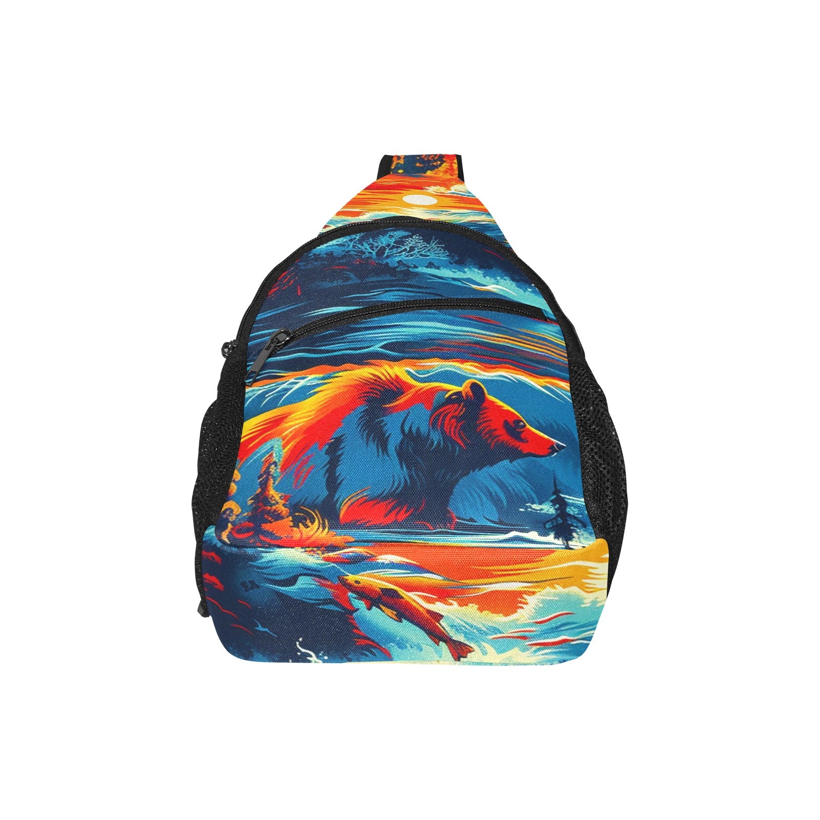 Fishing Bears 2 Chest Bag
