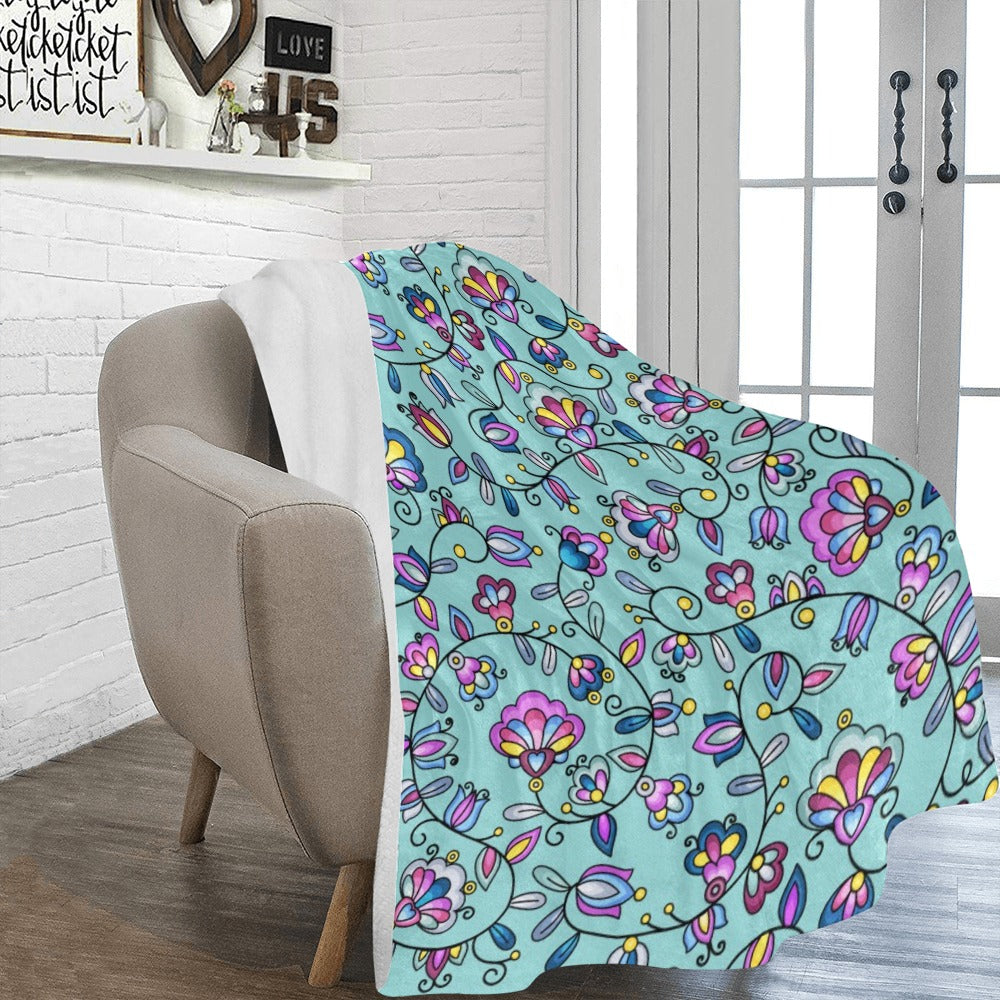 Autumn Bundle Blessing Turquoise Ultra-Soft Micro Fleece Blanket 60"x80"