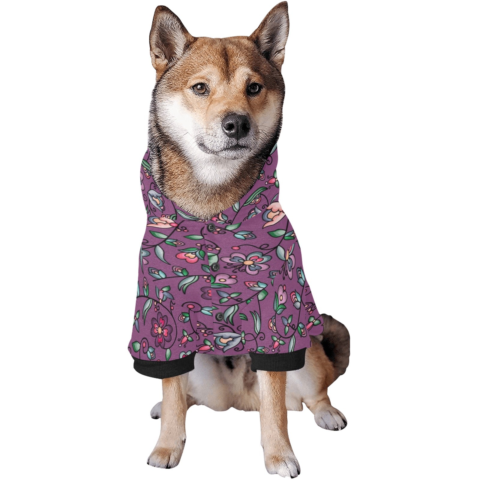 Amber Evening Garland Purple Pet Dog Hoodie