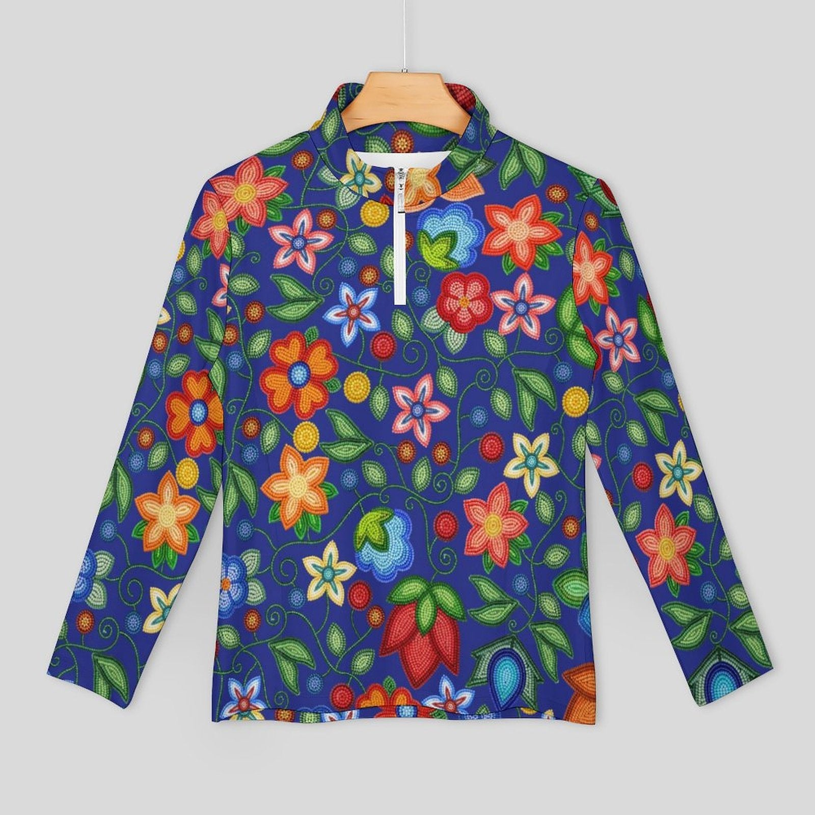 Morning Harmony Sapphire Long Sleeve Yoga Shirt
