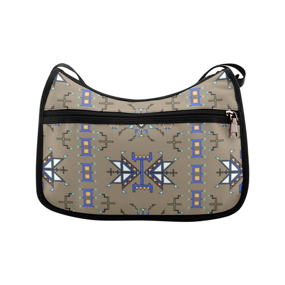 Eagle Strike Fabric Brown Crossbody Bag