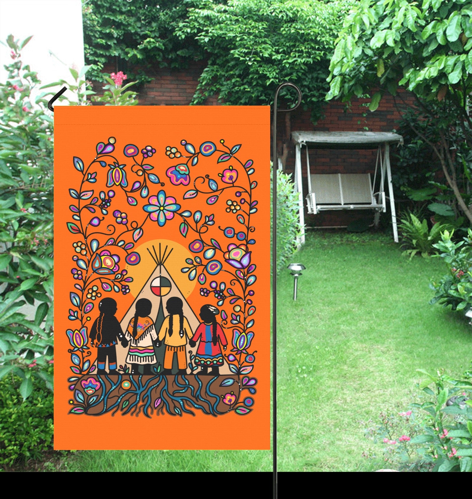 Rooted in Culture Garden Flag 36''x60'' (Two Sides Printing)