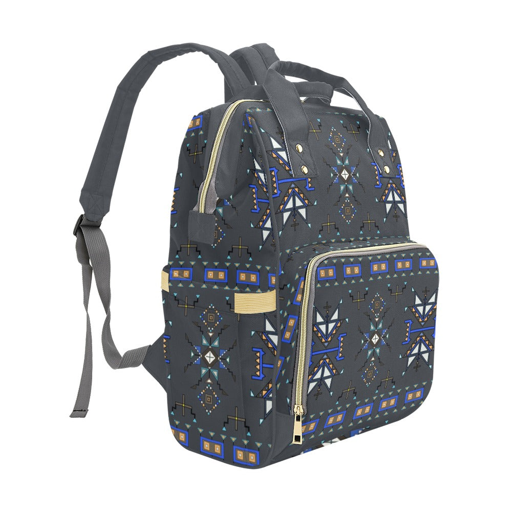 Eagle Strike Gray Multi-Function Diaper Backpack/Diaper Bag