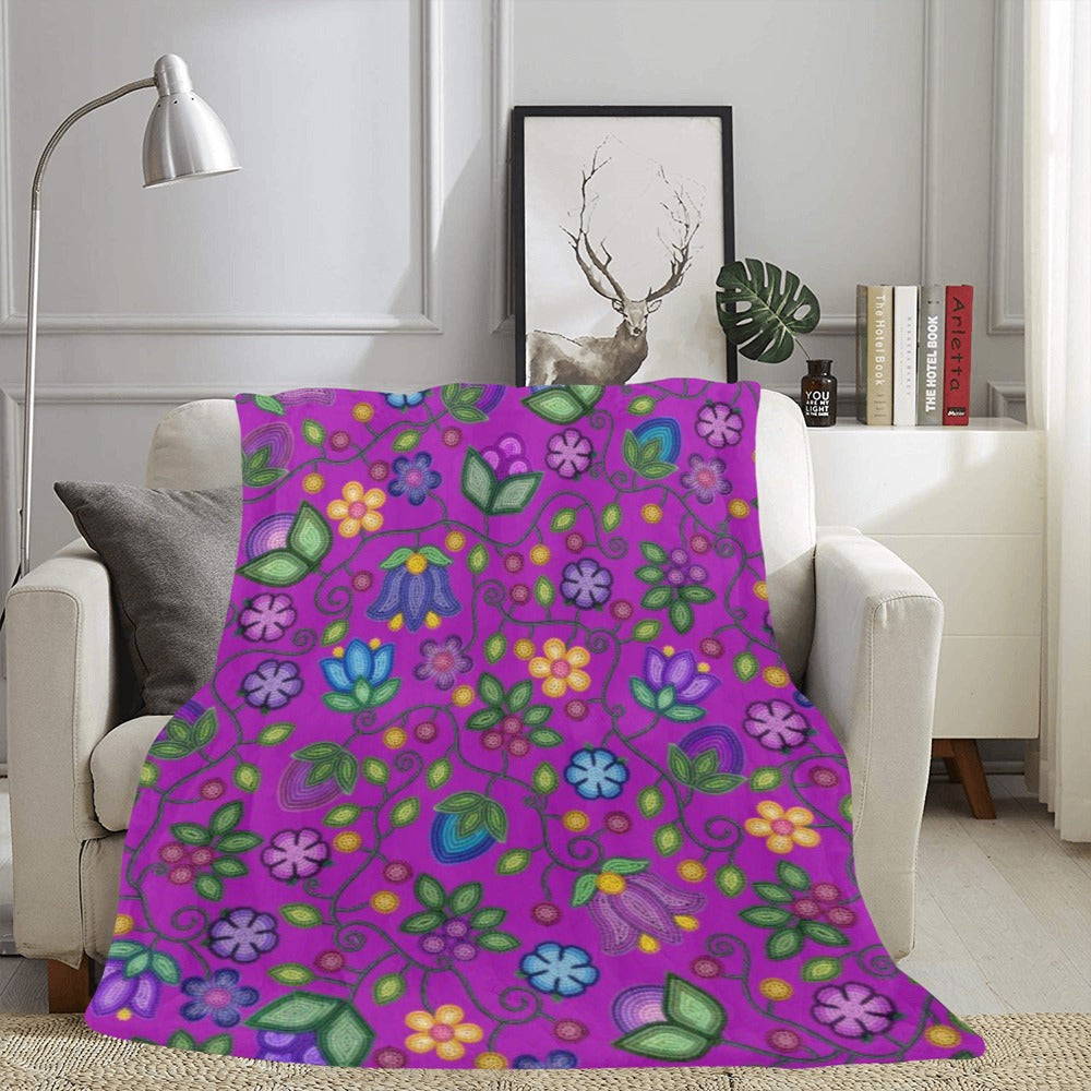 Bloom Uplift Purple Ultra-Soft Micro Fleece Blanket 60"x80"
